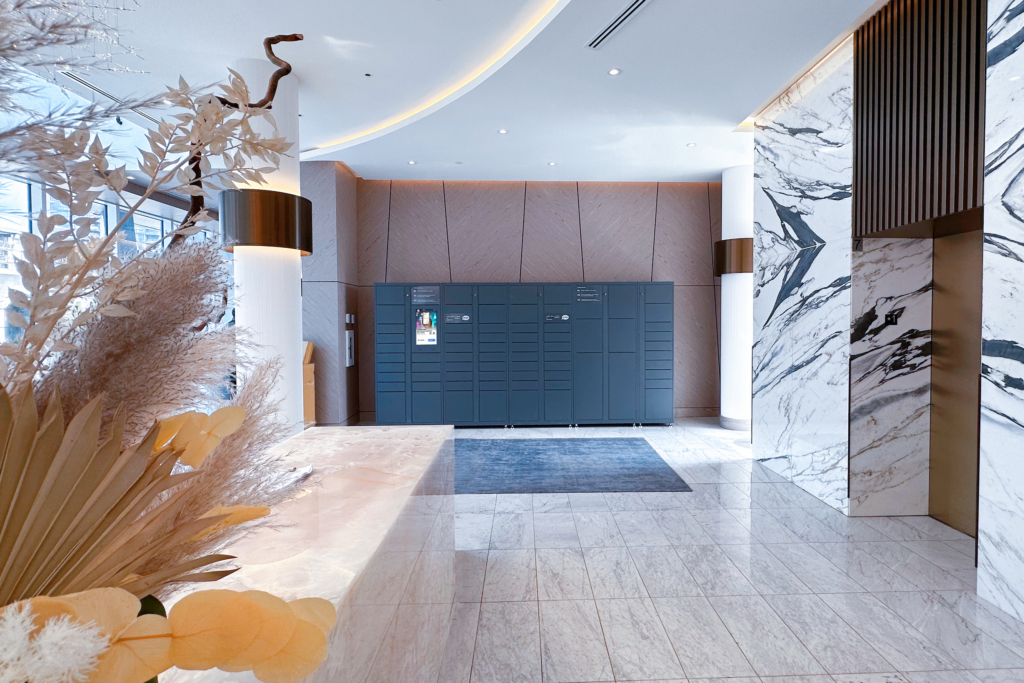 BlueBox Locker in residential area